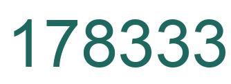 Number 178333 green image