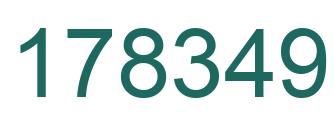 Number 178349 green image