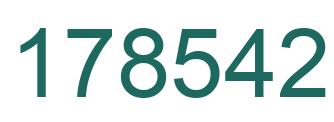 Number 178542 green image