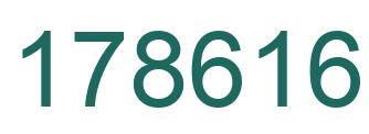 Number 178616 green image
