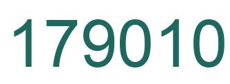 Number 179010 green image