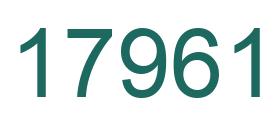 Number 17961 green image