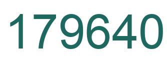 Number 179640 green image