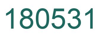 Número 180531 imagen verde
