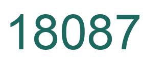 Number 18087 green image