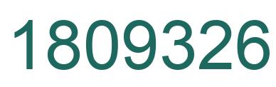 Number 1809326 green image
