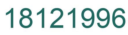 Number 18121996 green image