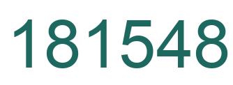 Number 181548 green image