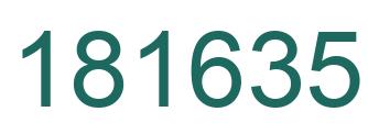 Number 181635 green image