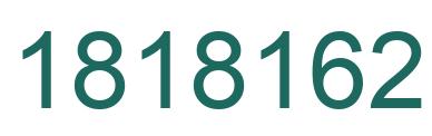 Number 1818162 green image