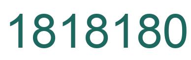 Número 1818180 imagen verde