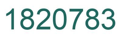 Número 1820783 imagen verde