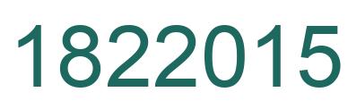 Number 1822015 green image