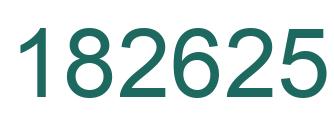 Number 182625 green image