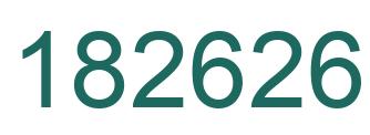 Number 182626 green image