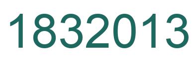 Number 1832013 green image