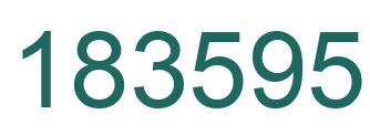 Number 183595 green image