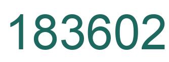 Number 183602 green image