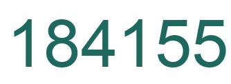 Number 184155 green image