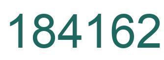 Number 184162 green image