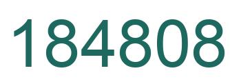 Number 184808 green image