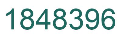 Number 1848396 green image