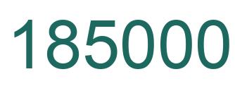Number 185000 green image