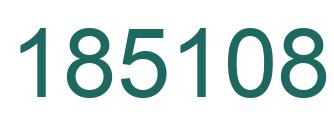 Number 185108 green image