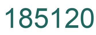 Number 185120 green image