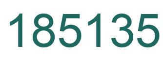 Number 185135 green image