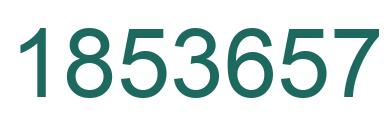 Number 1853657 green image