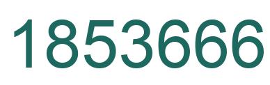 Number 1853666 green image