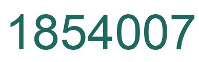 Número 1854007 imagen verde
