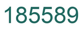 Number 185589 green image
