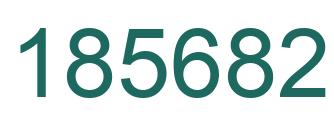 Number 185682 green image