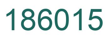 Number 186015 green image