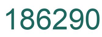 Number 186290 green image