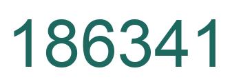 Número 186341 imagen verde