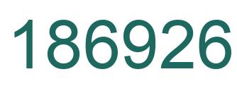 Number 186926 green image