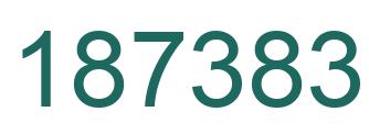 Number 187383 green image