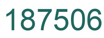 Number 187506 green image