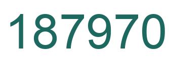 Number 187970 green image