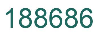 Number 188686 green image