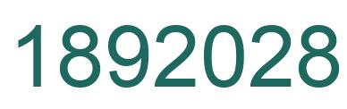 Number 1892028 green image