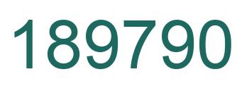 Number 189790 green image