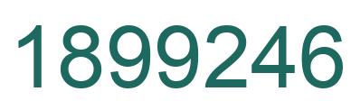 Number 1899246 green image