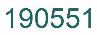 Número 190551 imagen verde