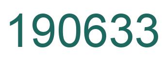 Number 190633 green image