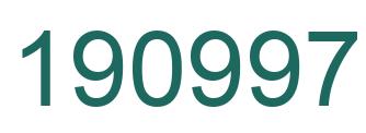 Number 190997 green image