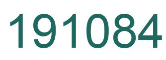 Número 191084 imagen verde